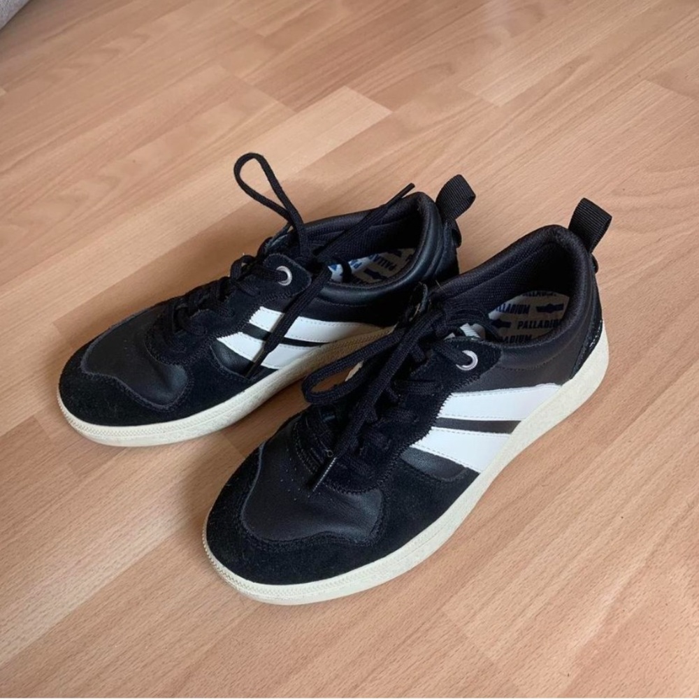 Palladium Black and White Women's Sneakers